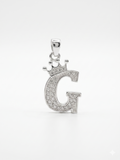 Sterling Silver Crown Initial "G" Pendant (Copy)